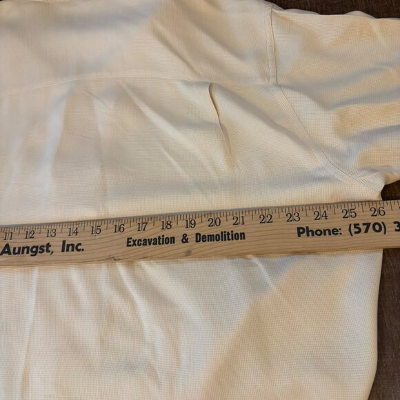 Lord & Taylor Casual Classics Men's Pure Silk Shirt Beige Button Up Sz XL - Picture 4 of 5